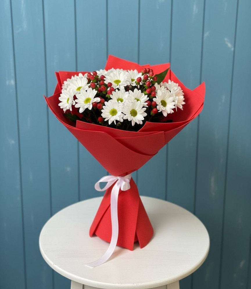 Букет цветов из: Хризантемы в Мишкинской