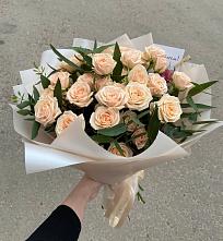Букет Кремовые розы Латте в Мишкинской