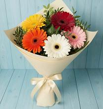 Букет цветов из:  Герберы #REPLACE_PRED# Мишкинской