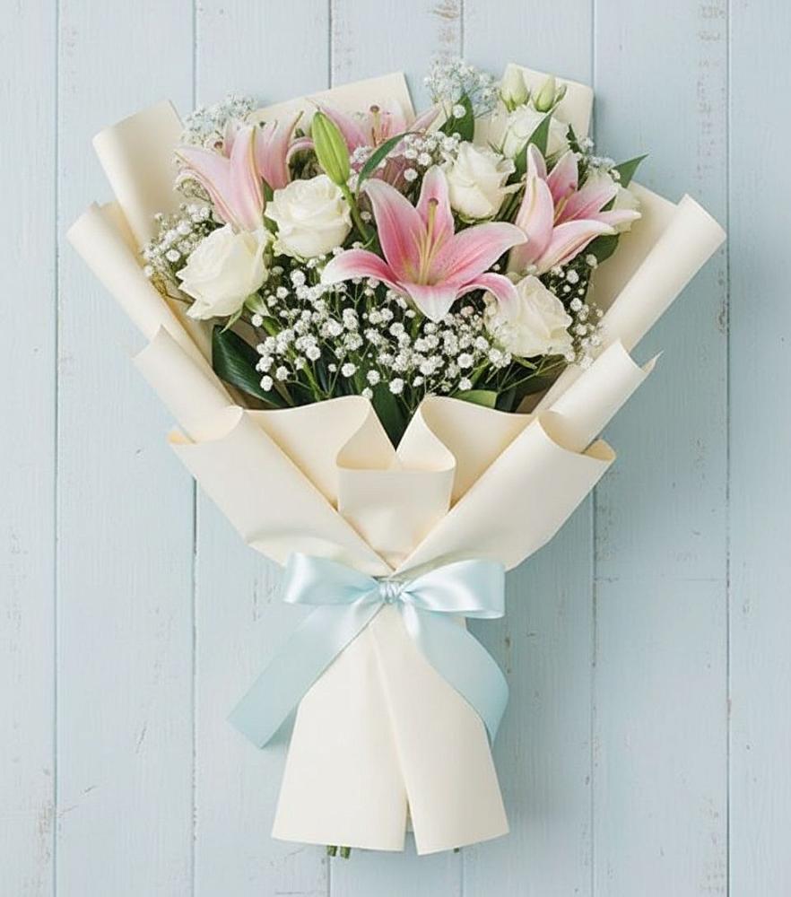 Букет цветов из: Лилии в Мишкинской