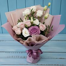 Букет цветов из:  Розы и Лизиантусы в Мишкинской