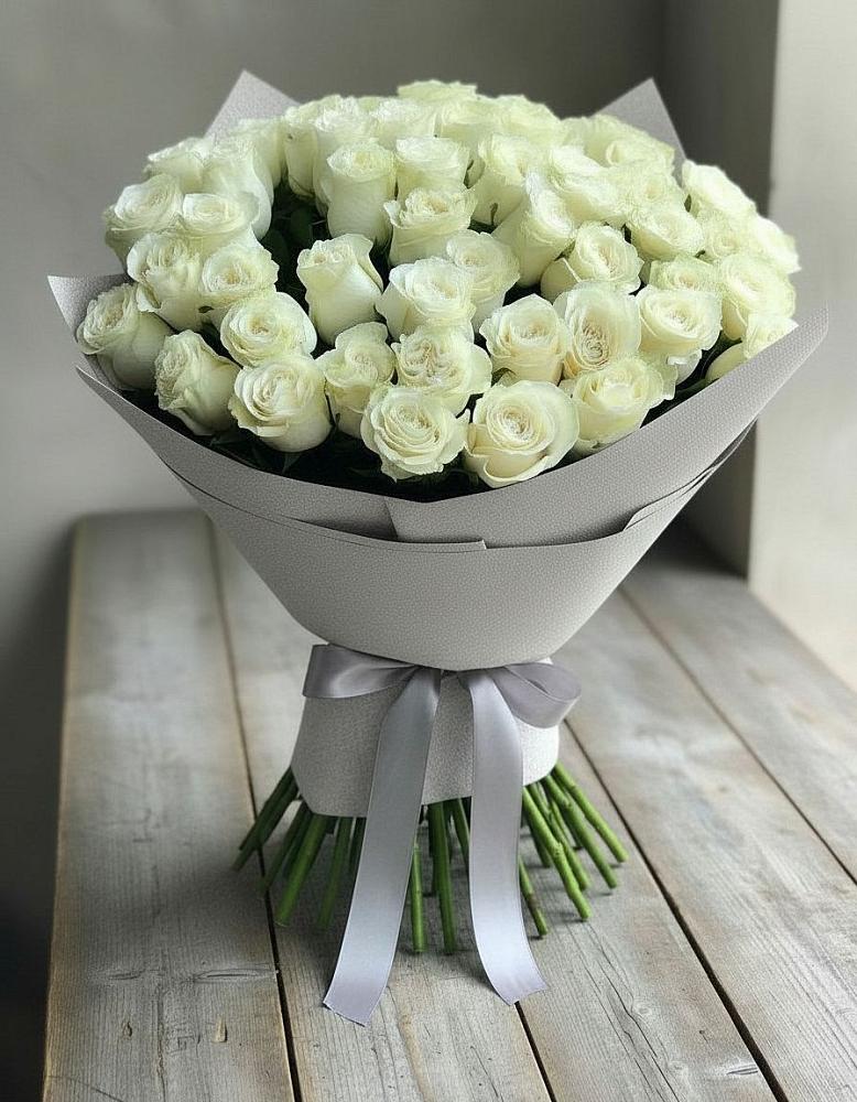 Букет 35 Белых роз в Мишкинской