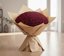 Букет 101 Красная роза #REPLACE_PRED# Мишкинской