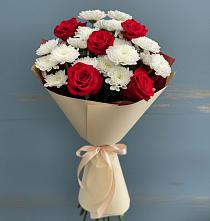 Букет цветов из:  Розы и Хризантемы в Мишкинской