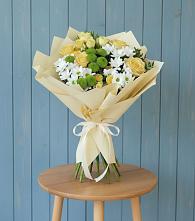 Букет цветов из:  Хризантемы и Розы в Мишкинской