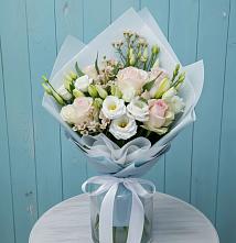 Букет цветов из:  Розы и Лизиантусы в Мишкинской