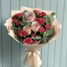 Букет цветов из:  Гвоздики и Розы в Мишкинской
