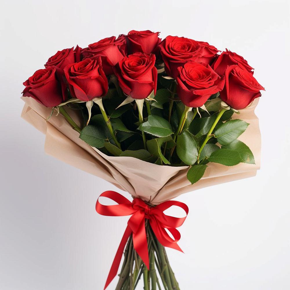 Букет 11 Красных роз Эдлесс Лав в Мишкинской