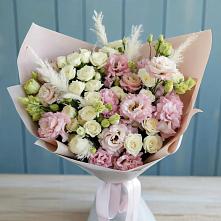 Букет цветов из:  Альстромерии и Розы в Мишкинской
